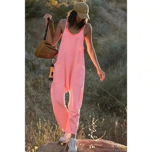 New Free People Movement Hot Shot Onesie in Pink